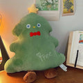 Axyaa Christmas Tree Doll Snowman Cats Cushion Holiday Decor Plush Toy Girls