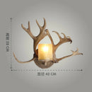 Axyaa Deer Horn LED Wall Lamp - Retro Style for Home, Restaurant, Bedroom, and Study