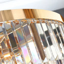 Axyaa Crystal Chandelier Ceiling Light - Elegant Home Decor for Bedroom, Living Room