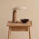 Axyaa Wooden Art Table Lamp | Vintage Retro Design for Living Room, Bedroom, Study