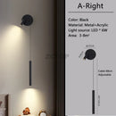 Axyaa Nordic LED Wall Light Bedroom Bedside Spotlight Sconce Lamp Home Decor
