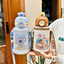 Axyaa Kids 500ML Stainless Steel Insulated Cup with Cute Cartoon Design