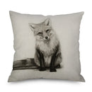 Axyaa Owl Linen Pillowcase 45x45cm Decorative Cushion Cover Sofa Throw Pillows Case