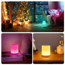 Axyaa RGB Touch Control LED Night Light - USB Rechargeable Table Lamp