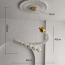 Axyaa Modern Stair Chandelier LED Pendant Ceiling Lamp for Living Room