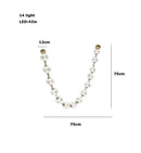 Axyaa Loft Staircase Chandelier with French Pearl Necklace Design