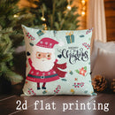 Axyaa Christmas Reindeer & Santa Pillows for Sofa Bedroom Car Cover