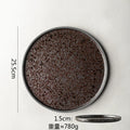 Axyaa Ceramic Plate Round Flat Breakfast Dessert Steak Sashimi Molecular Cuisine Tableware