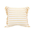 Axyaa Yellow White Knitting Boho Cushion Cover for Home Decoration