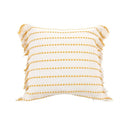 Axyaa Yellow White Knitting Boho Cushion Cover for Home Decoration