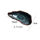 Axyaa Ceramic Oyster Plate for Creative Sashimi Ice Plate Display