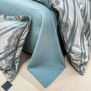 Axyaa High-Count Silky AB Jacquard European Four-Piece Bed Sheet