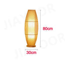 Axyaa Classic Bamboo Weave Floor Lamp LED Fixture