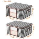 Axyaa Large Capacity Foldable Storage Box with Handles and Zipper