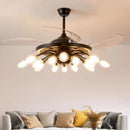 Axyaa Modern LED Ceiling Fan with Remote Control and Light for Kids Bedroom
