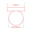 Axyaa Macaron Glass LED Wall Lamp for Bedroom Corridor Decor