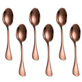 Axyaa Mini Gold Spoon Set - Stainless Steel Coffee Dessert Tea Small Spoons