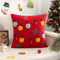 Axyaa Christmas Embroidered Pillowcase Sofa Cushion Cover 45x45cm Home Decor