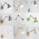 Axya Nordic Bedside Lamp Solid Wood Macaron Modern Wall Light