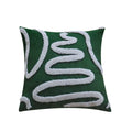 Axyaa Christmas Tree Embroidered Pillow Cover - Decorative Jacquard Cushion for Bedroom