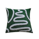 Axyaa Christmas Tree Embroidered Pillow Cover - Decorative Jacquard Cushion for Bedroom