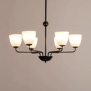 Axyaa Retro Black Ceiling Chandeliers LED Pendant Lights for Home Decor