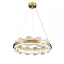 Axyaa Elegant Copper Ceiling Chandeliers with LED Lights for Hotels and Restaurants
