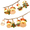 Axyaa LED Christmas Decorative Light Santa Claus Snowman String Battery-operated