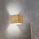 Axyaa LED Walnut Wall Light for Living Room, Bedroom, or Corridor