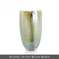 Axyaa Pink Ink Flower Arrangement Glass Vase - High Appearance Soft Decor Ornaments