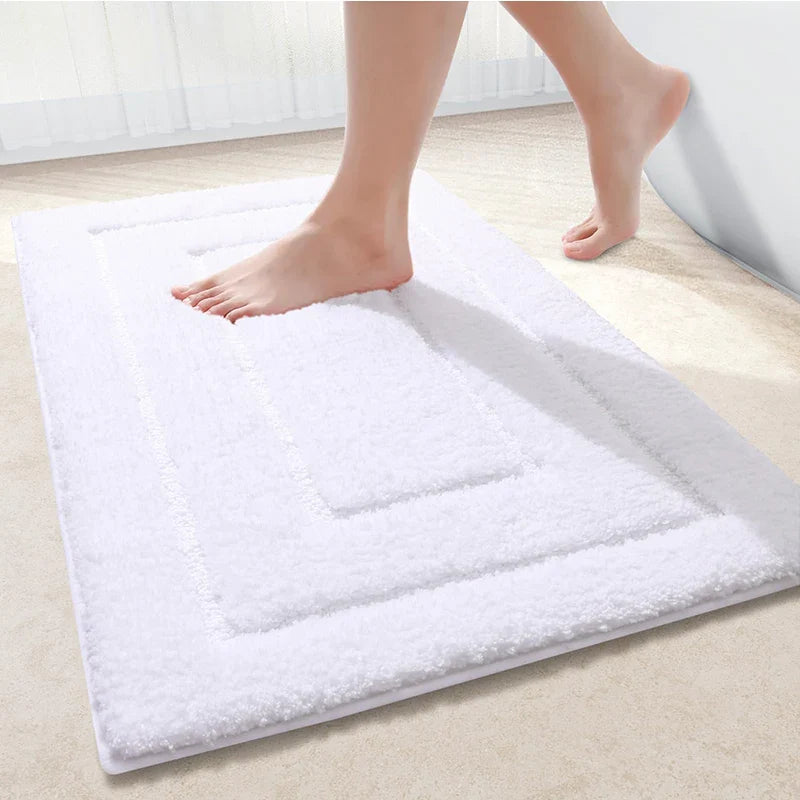 Axyaa Soft Velveteen Microfibre Bathroom Mats: Super Absorbent, Non-slip, Quick Dry Cats Home Decor Mats