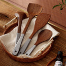 Axyaa Solid Wood Cooking Tools Set - Long Handle Kitchenware