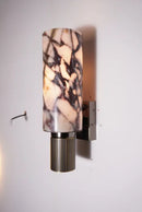 Axyaa Modern Marble Wall Light Copper Sconce, E14 Bulb, Foyer Bedroom Lighting Fixtures