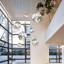 Axyaa Staircase & Indoor Spotlights Ceiling Lamp Set for Living Room Decor