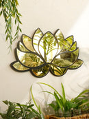 Axyaa Lotus Flower Wall Mirror: Modern Decor for Home & Office