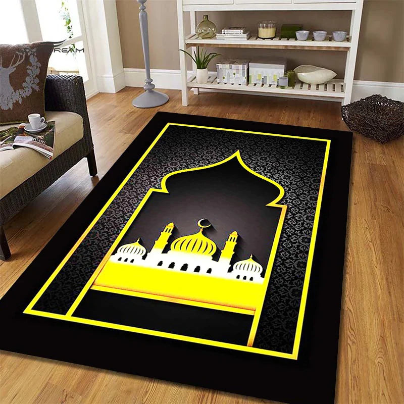 Axyaa Muslim Prayer Non-slip Carpet Room Mat for Kitchen Bathroom Floor