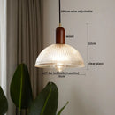 Axyaa Nordic Copper Wood LED Pendant Lamp - Modern Hanging Light Fixtures