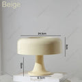Axyaa Bauhaus Mushroom Lamp - Minimalist Decorative Lighting with E14 Base or Fixed LED