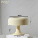 Axyaa Bauhaus Mushroom Lamp - Minimalist Decorative Lighting with E14 Base or Fixed LED