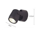 Axyaa Rotating LED Wall Lamp: Small Spotlight for Home Decors & Bedside, Nordic Design