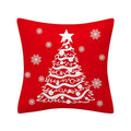 Axyaa Merry Christmas Print Sofa Cushion Decoration Pillowcase