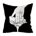 Axyaa Art Pattern Throw Pillow Case for Home Sofa Seat Room Decor