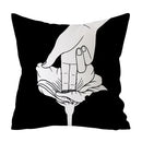 Axyaa Art Pattern Throw Pillow Case for Home Sofa Seat Room Decor