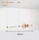 Axyaa Modern Italian Design LED Glass Tube Chandelier: Stylish Lighting for Bedroom or Living Room