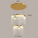 Axyaa Elegant Staircase Chandelier Indoor  Lighting Fixture Home Ceiling Lights
