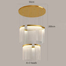 Axyaa Elegant Staircase & Hall Ceiling Chandelier - Indoor Lighting Fixture