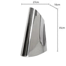 Axyaa Silver Trapezoidal Metal Vase for Home Decoration