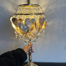Axyaa Crystal Shell LED Table Light for Home & Office Décor