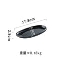 Axyaa Retro Oval Ceramic Sushi Plate Set | Restaurant Tableware for Molecular Cuisine