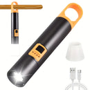 Axya XHP90 Rechargeable LED Flashlight: Waterproof Work Light with Hook Lampshade